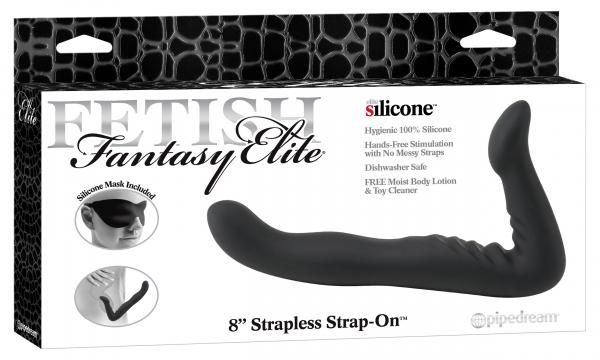 Fetish Fantasy Elite 8 inches Strapless Strap On Black - OmniPleasures