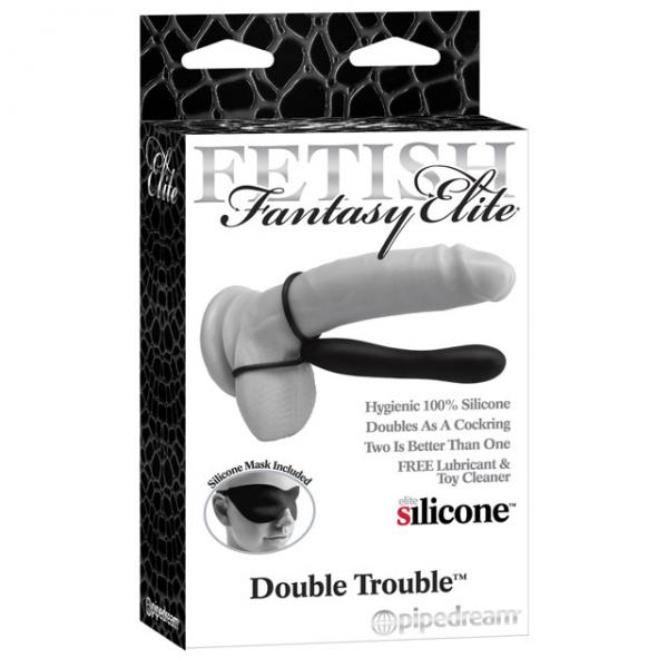 Fetish Fantasy Elite Double Trouble Black Strap On - OmniPleasures