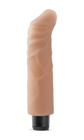 Real Feel Lifelike Toyz No. 6 Beige Vibrating Dildo - OmniPleasures