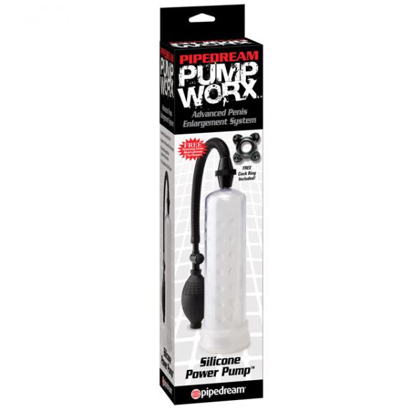 Pump Worx Silicone Power Pump Clear - OmniPleasures