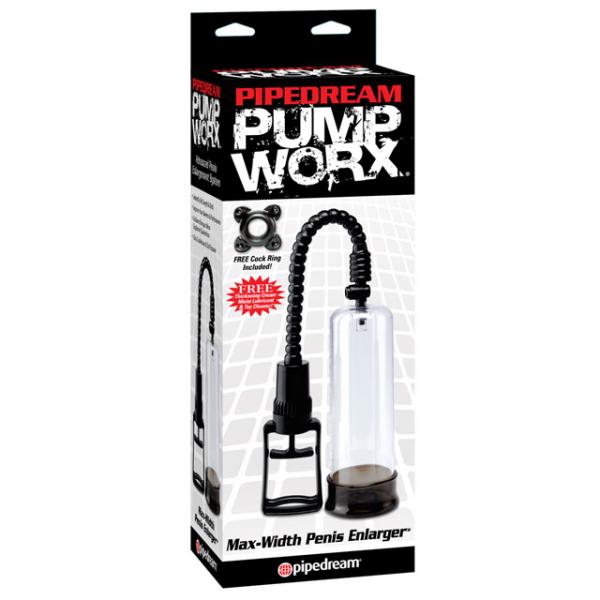 Pump Worx Max Width Penis Enlarger Black - OmniPleasures