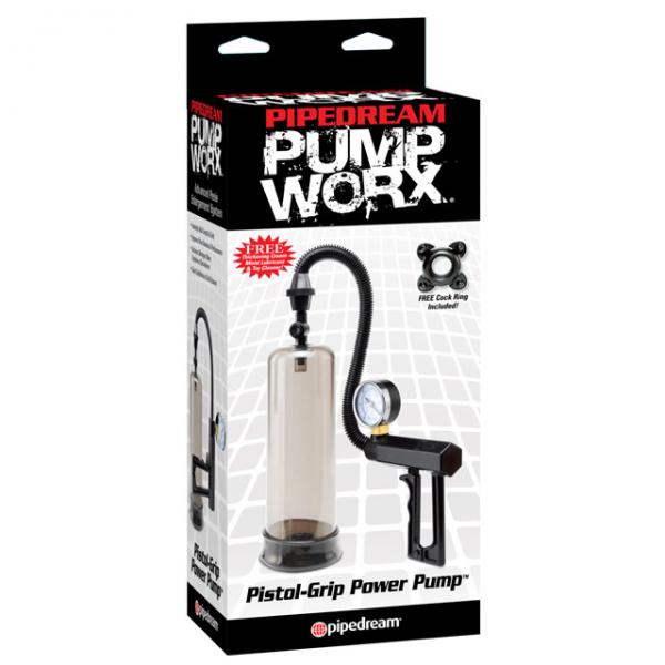 Pump Worx Pistol Grip Power Pump Black - OmniPleasures