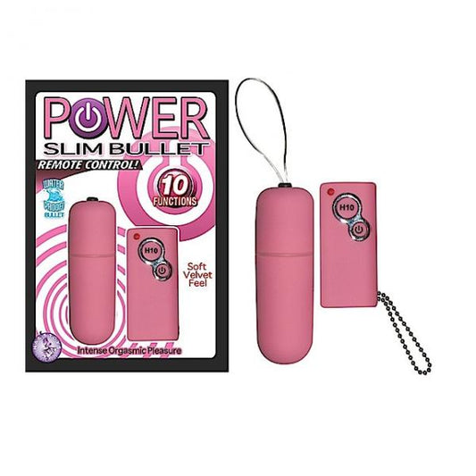 Power Slim Bullet Remote Control (pink) - OmniPleasures