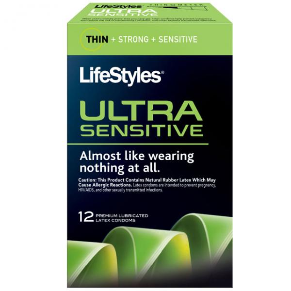 Lifestyles Ultra Sensitive Condoms 12 Pack - OmniPleasures