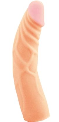 X5 7.5 inches Cock With Flexible Spine Beige - OmniPleasures