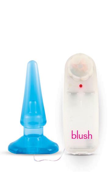 Basic Anal Pleaser Blue Vibrating Plug - OmniPleasures