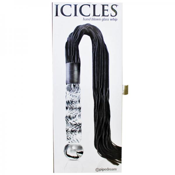 Icicles No 38 Glass Handle Cat O Nine Tails Whip - OmniPleasures