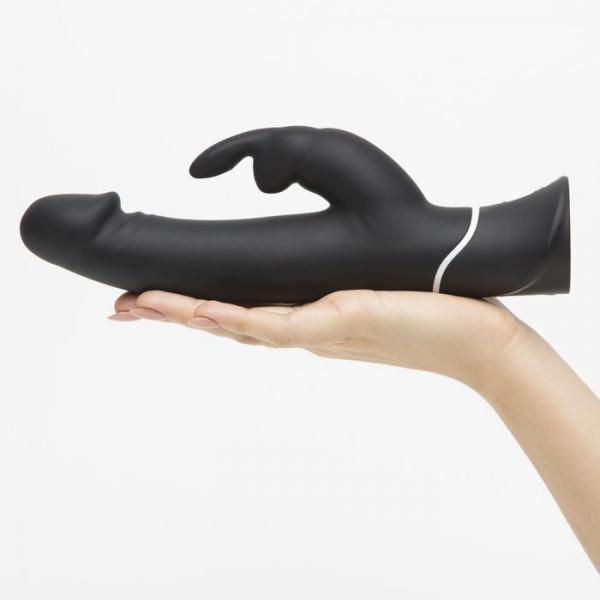 Happy Rabbit Realistic Black Vibrator - OmniPleasures