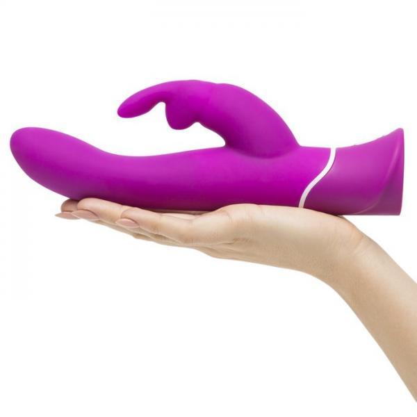 Happy Rabbit 2 Curve Vibrator Purple USB Rechargeable - OmniPleasures