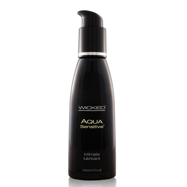 Wicked Aqua Sensitive Lubricant 4oz. - OmniPleasures