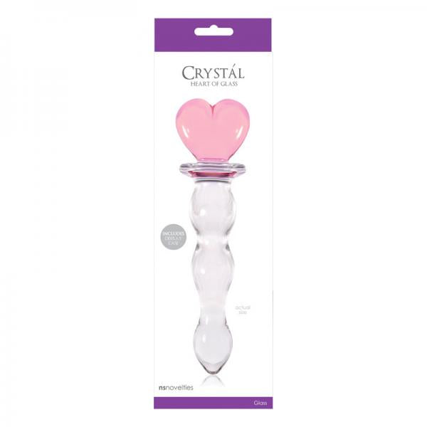 Crystal Heart Of Glass Wand and Vase - Pink - OmniPleasures