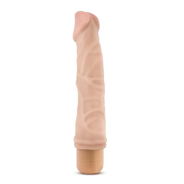 Dr Skin Cock Vibe #6 9 inches Dong Beige - OmniPleasures