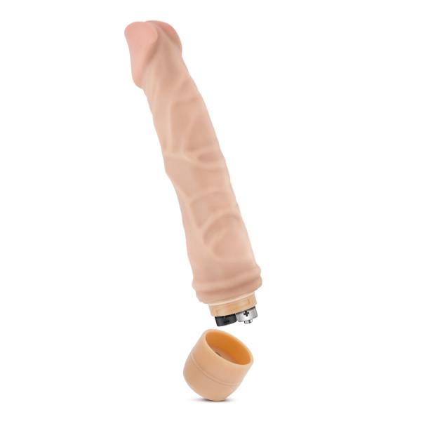 Dr Skin Cock Vibe #6 9 inches Dong Beige - OmniPleasures