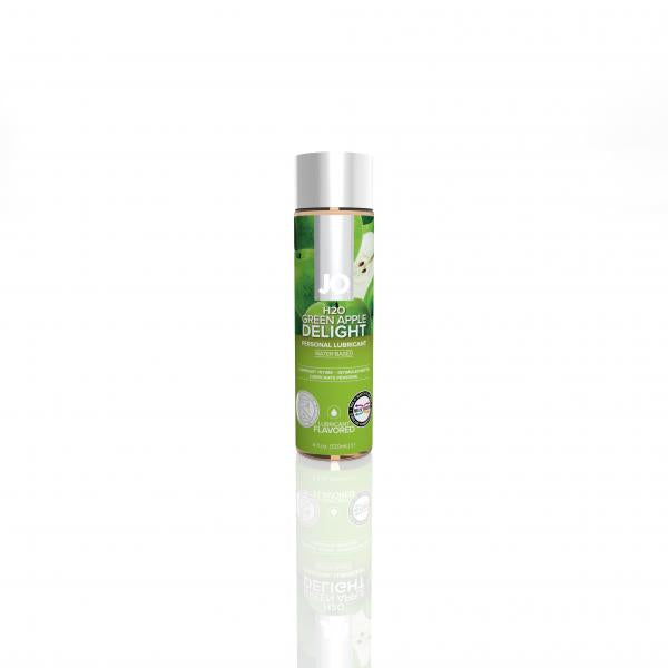 Jo H2O Flavored Lube Green Apple 4 Ounce - OmniPleasures