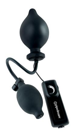 Inflatable Sphincter Stretcher Butt Plug Large Black - OmniPleasures