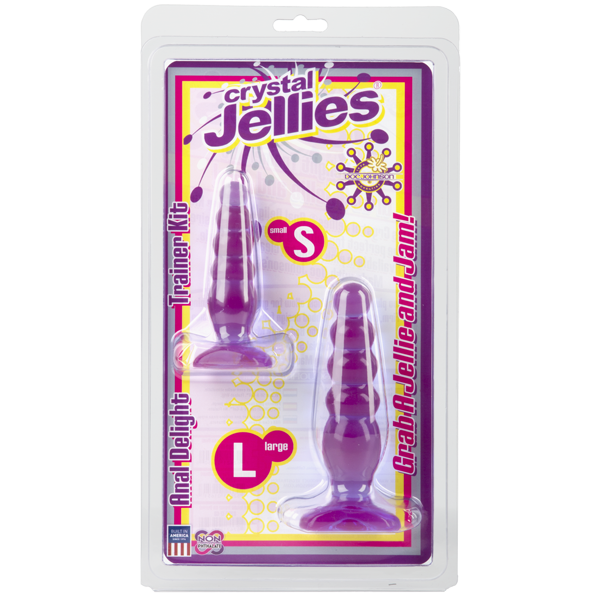 Crystal Jellies Anal Delight Trainer Kit Purple - OmniPleasures