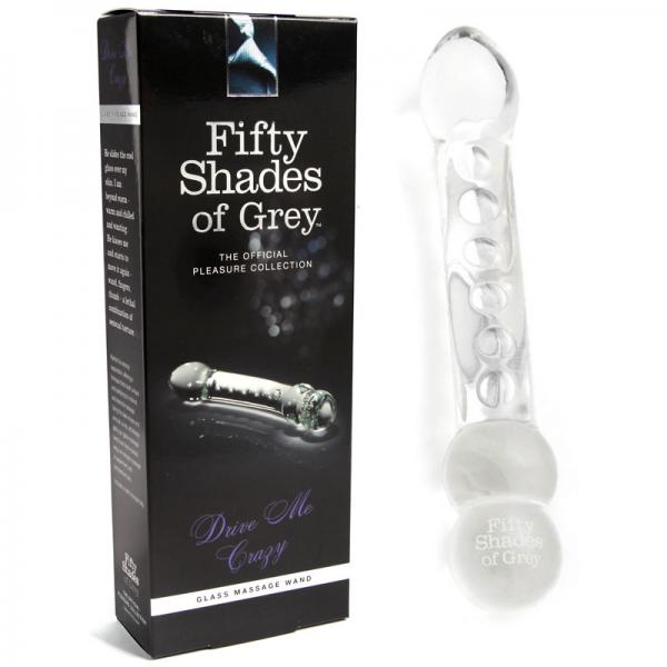 Fifty Shades of Grey Drive Me Crazy Glass Massage Wand - OmniPleasures