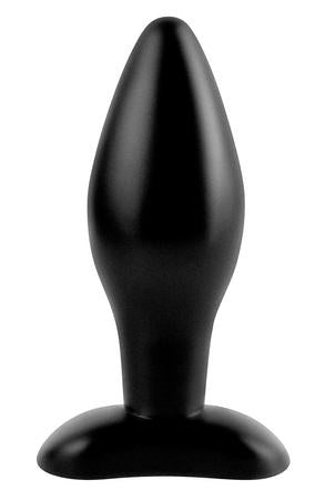 Anal Fantasy Medium Silicone Plug Black - OmniPleasures