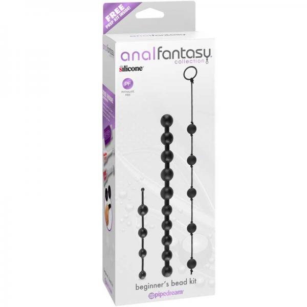 Anal Fantasy Beginners Bead Kit Black - OmniPleasures