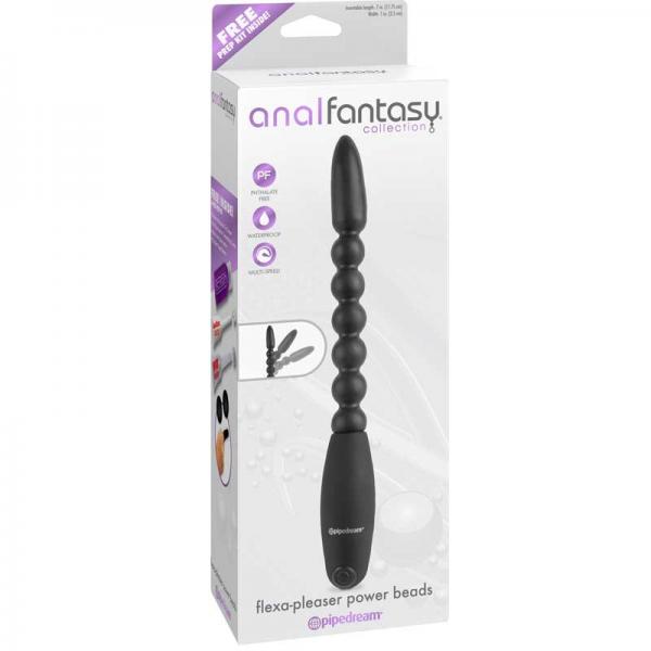 Anal Fantasy Flexa-Pleaser Power Beads Black - OmniPleasures