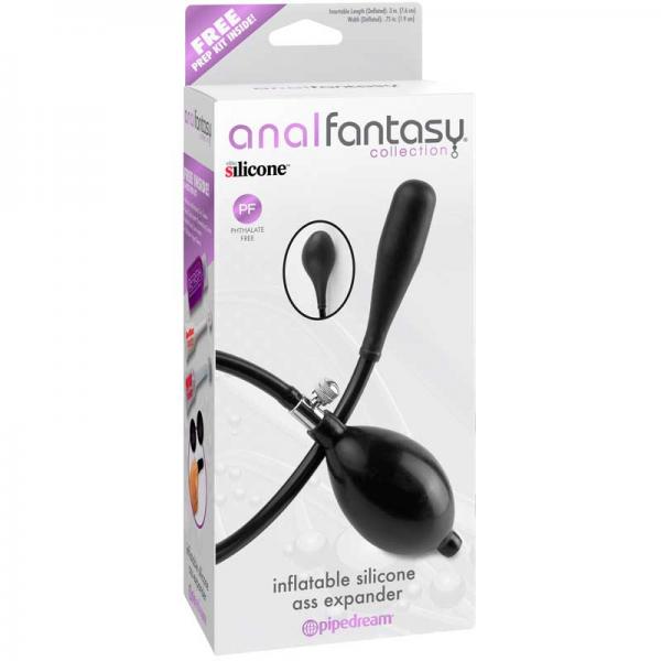 Anal Fantasy Inflatable Silicone Ass Expander Black - OmniPleasures