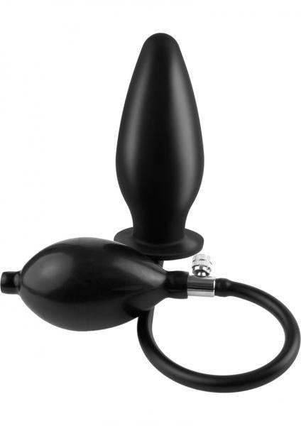 Anal Fantasy Inflatable Silicone Plug Black - OmniPleasures