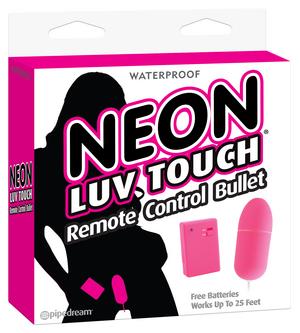 Neon Luv Touch Remote Control Bullet Vibrator Pink - OmniPleasures