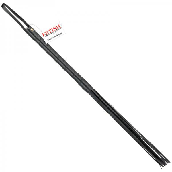 Fetish Fantasy First Time Flogger Black 20 Inches - OmniPleasures