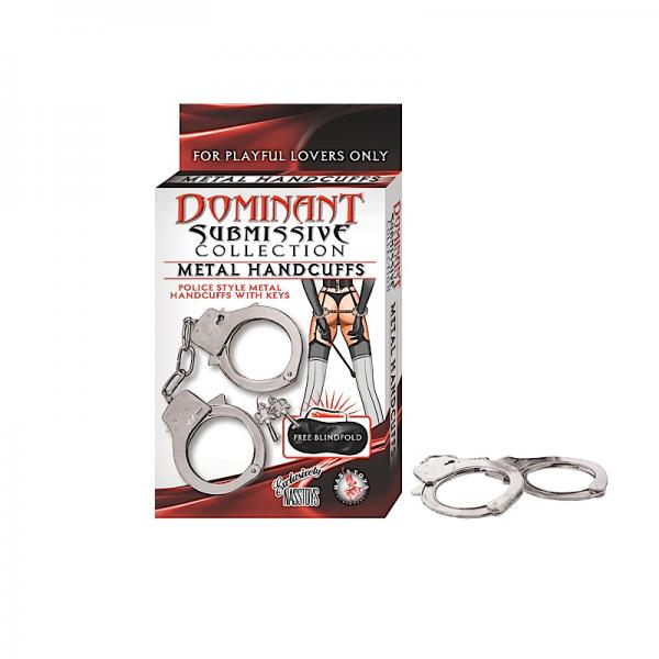 Dominant Submissive Metal Handcuffs - OmniPleasures