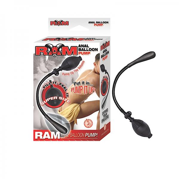 Ram Anal Balloon Pump - Black - OmniPleasures