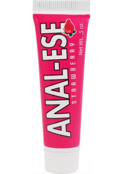 Anal-Ese Flavored Desensitizing Anal Gel Strawberry .5oz - OmniPleasures