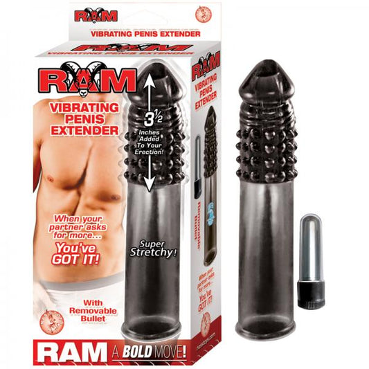 Ram Vibrating Penis Extender Smoke - OmniPleasures