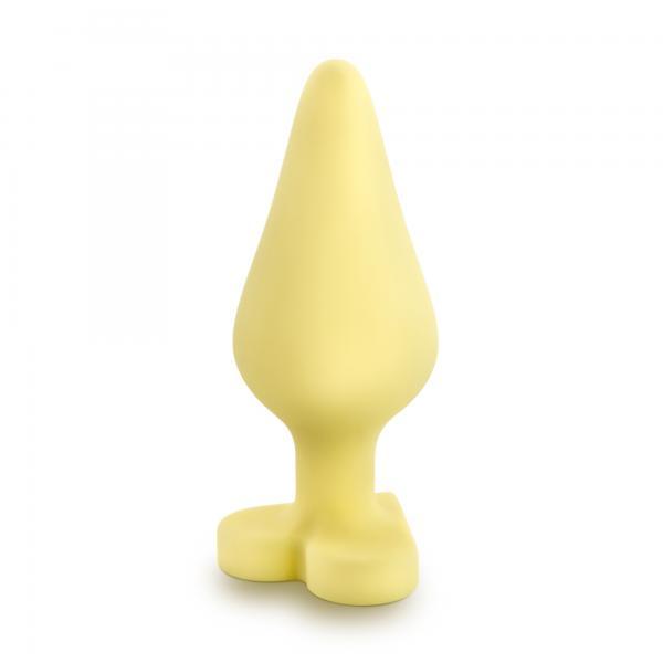 Naughty Candy Heart Yellow Butt Plug - OmniPleasures