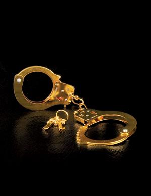 Fetish Fantasy Gold Metal Cuffs Handcuffs - OmniPleasures