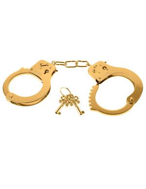 Fetish Fantasy Gold Metal Cuffs Handcuffs - OmniPleasures