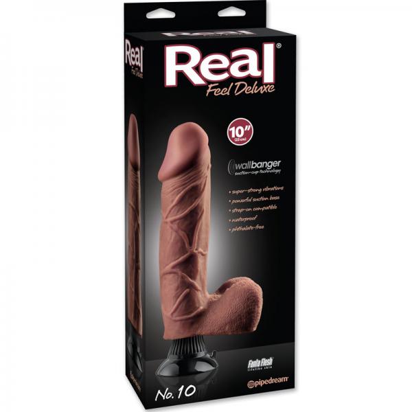 Real Feel Deluxe No 10 10 inches Brown Vibe - OmniPleasures