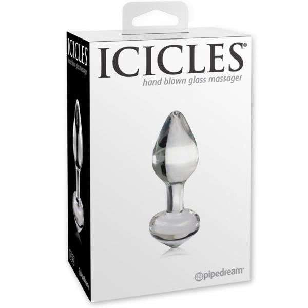 Icicles No. 44 Clear Butt Plug - OmniPleasures