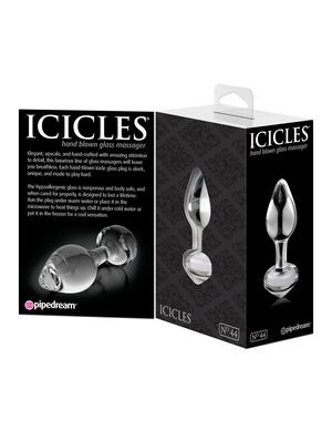 Icicles No. 44 Clear Butt Plug - OmniPleasures