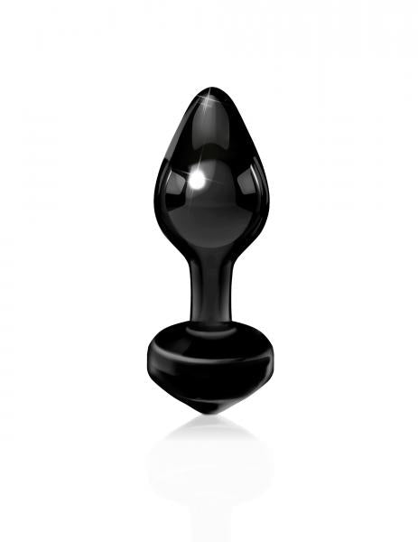 Icicles No. 44 Black Glass Butt Plug - OmniPleasures