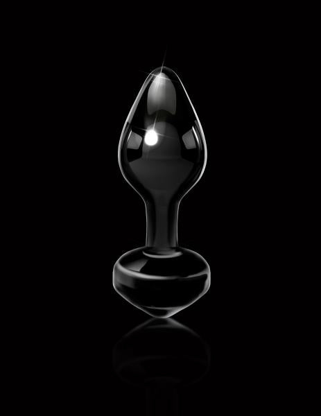 Icicles No. 44 Black Glass Butt Plug - OmniPleasures