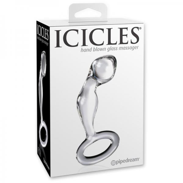 Icicles No 46 Clear Glass Butt Plug - OmniPleasures