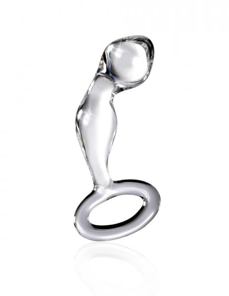 Icicles No 46 Clear Glass Butt Plug - OmniPleasures