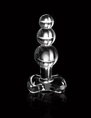 Icicles No 47 Beaded Glass Anal Plug - OmniPleasures