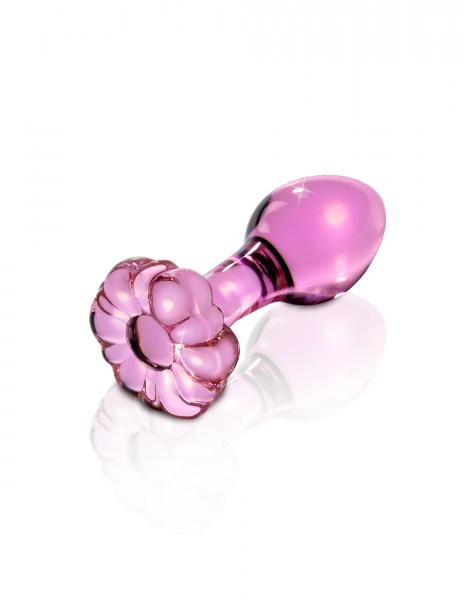 Icicles No 48 Pink Glass Butt Plug - OmniPleasures