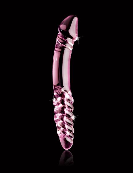 Icicles No 57 Glass Double Dildo Pink - OmniPleasures