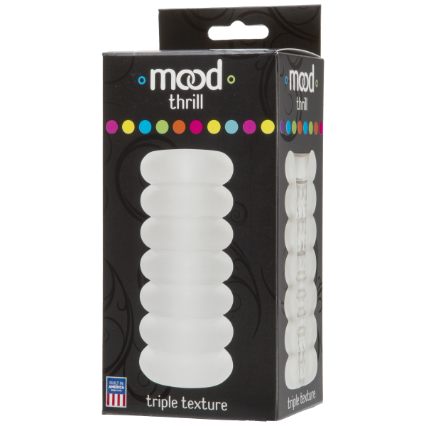 Mood Thrill Triple Texture Masturbator Frost - OmniPleasures