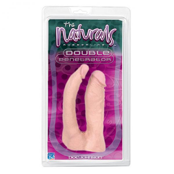 The Naturals Double Penetrator Beige Dildo - OmniPleasures