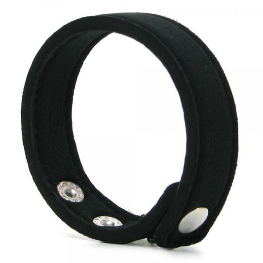 Neoprene Snap Cock Ring Black - OmniPleasures