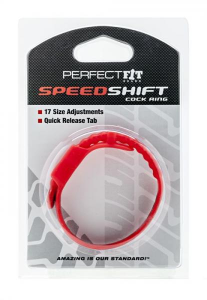 Speed Shift 17 Adjustments Red Cock Ring - OmniPleasures