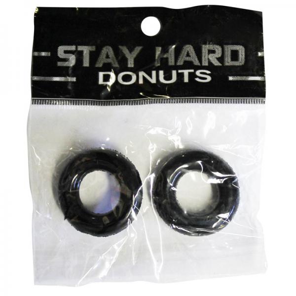 Si Power Stretch Donuts 2pk Black - OmniPleasures